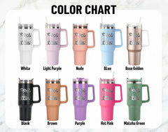 Cool Moms Club 40oz Tumbler, Engraved Tumbler, Engraved Tumbler With Handle, Engraved Tumbler, Gift for Mom, Cool Mom Gift, Mom Tumbler