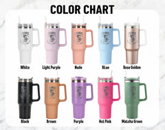 Fourth Wing Tumbler, Engraved Tumbler 40Oz, Engraved Tumbler, Tumbler With Handle, Fourth Wing Riders Quadrant, Violet Sorrengail, Bookish Gift