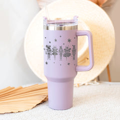 Nutcracker Ballet Tumbler 40OZ, Christmas 40OZ Tumbler, Engraved Tumbler, Engraved Tumbler With Handle,Engraved Tumbler,Nutcracker Christmas