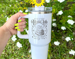 Acotar House of Wind Tumbler, Acotar Book Club Tubler Tumbler 40oz, Valkyrie Reading Room, Night Court Engraved Tumbler With Handle