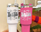 Bride Tumbler, Tumbler Bride, Brides Maid Tumbler, Bride And Bridesmaid Tumblers,Engraved Tumbler 40Oz, Engraved Tumbler,Tumbler With Handle