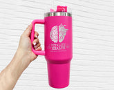 Mental Health Matters Tumbler, Mental Health Tumbler Design, Engraved Tumbler With Handle, Engraved Tumbler 40oz, Mental Health Awareness