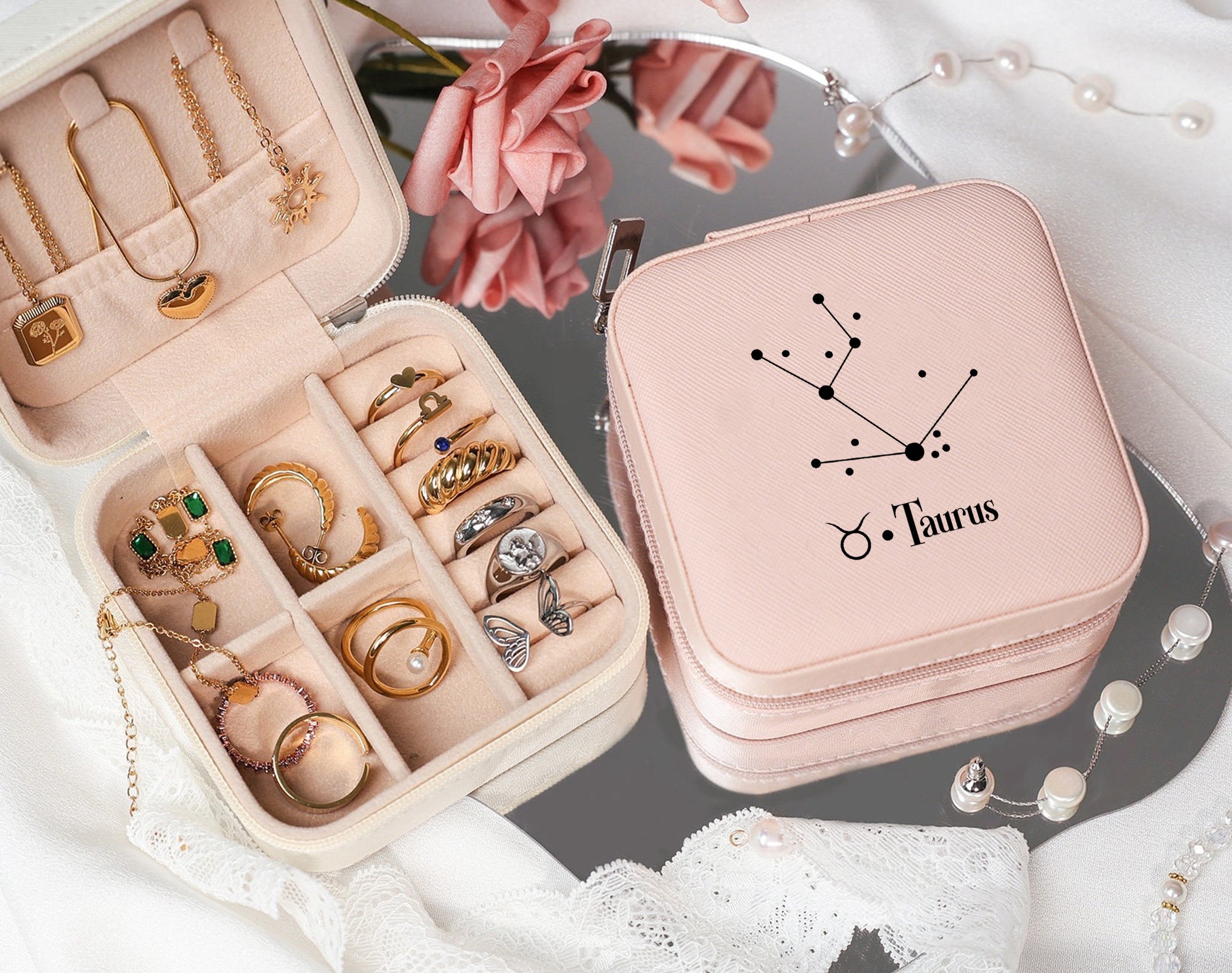 Engraved Jewelry Box Travel, Preppy Jewelry Box, Customized Jewelry Box, Travel Jewelry Box, Custom Jewelry Box Travel, Groovy Jewerly Box
