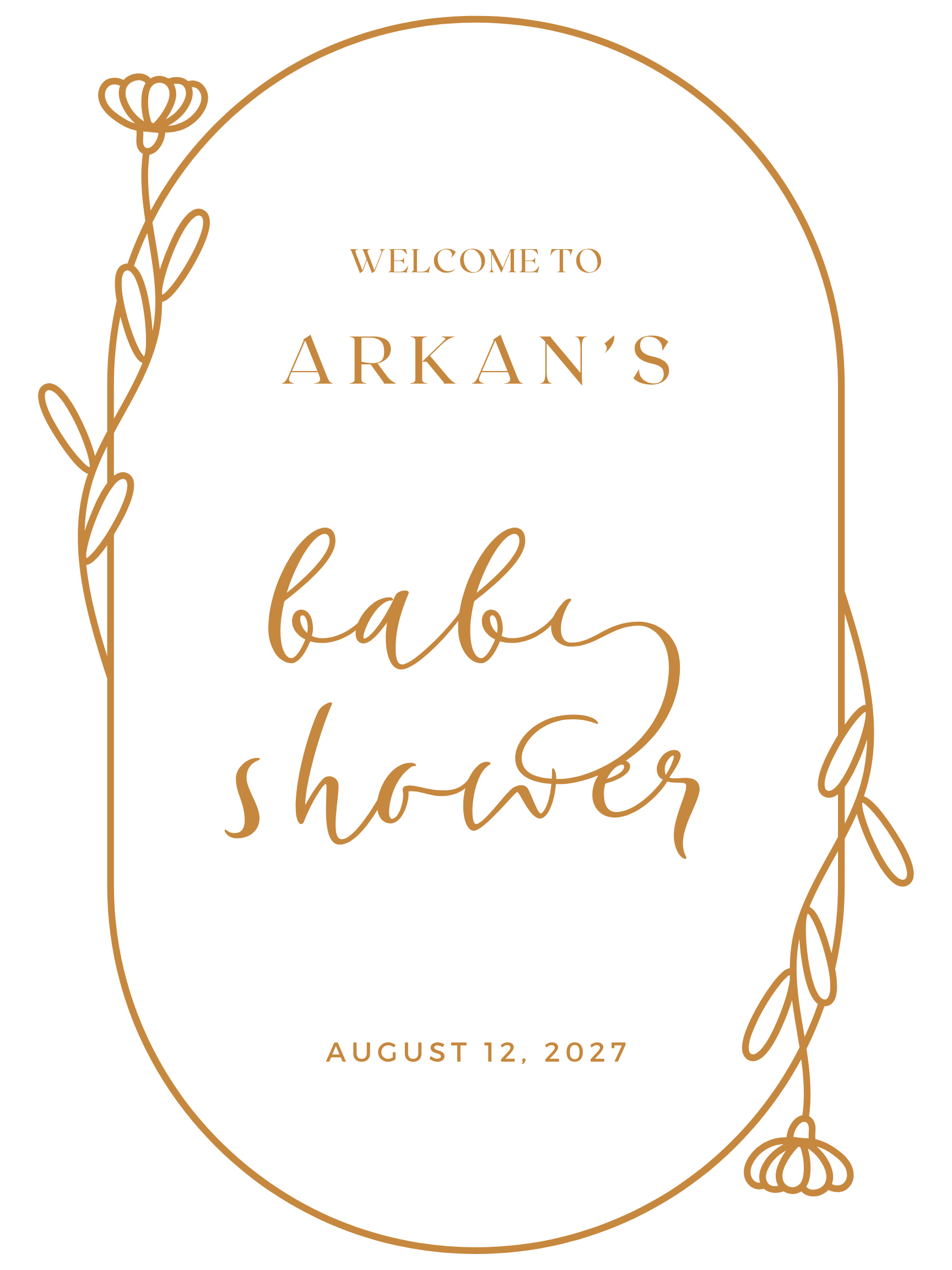 Baby Shower Sign