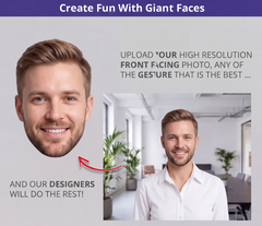 Custom big head cutout product example