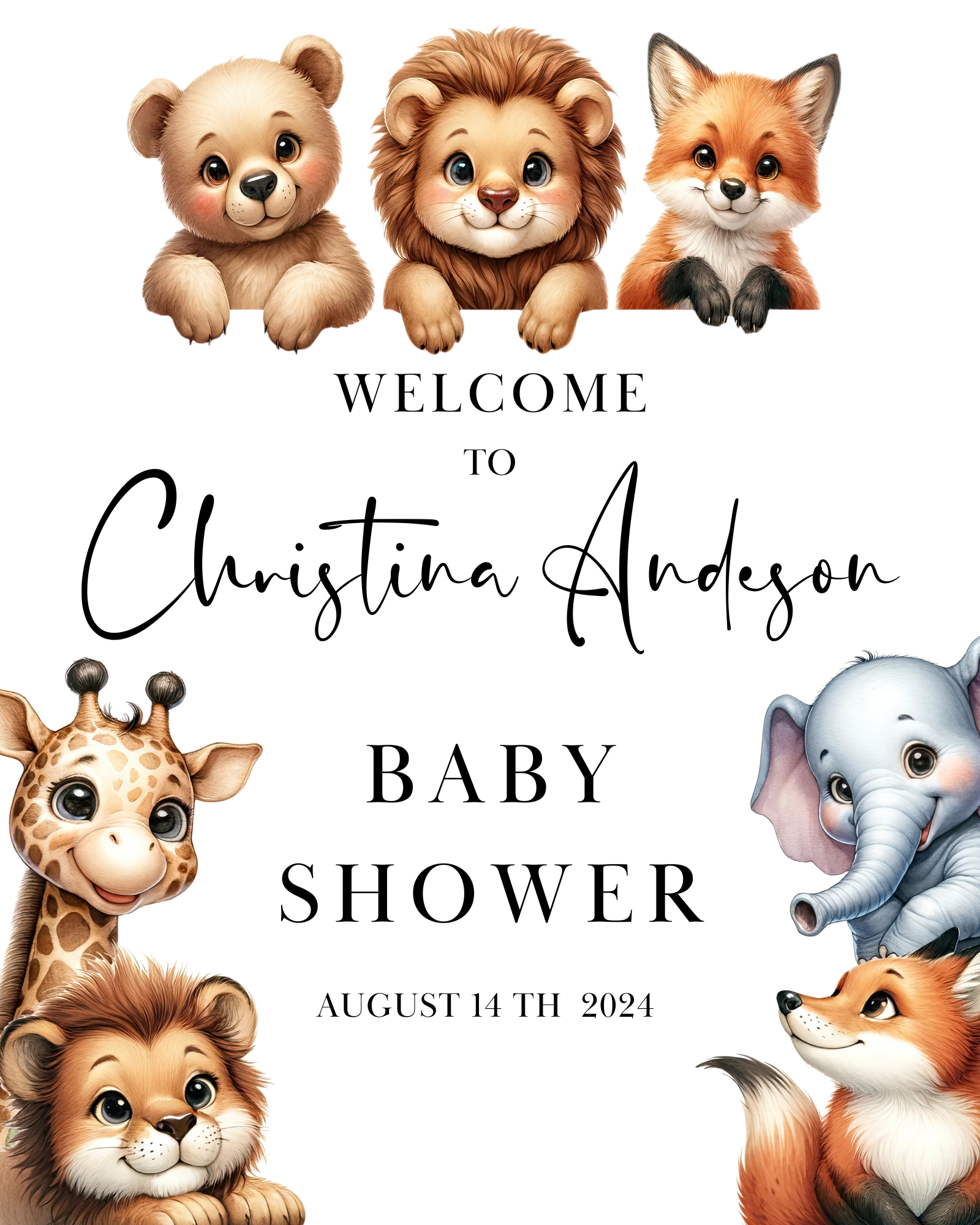 Baby Shower Sign