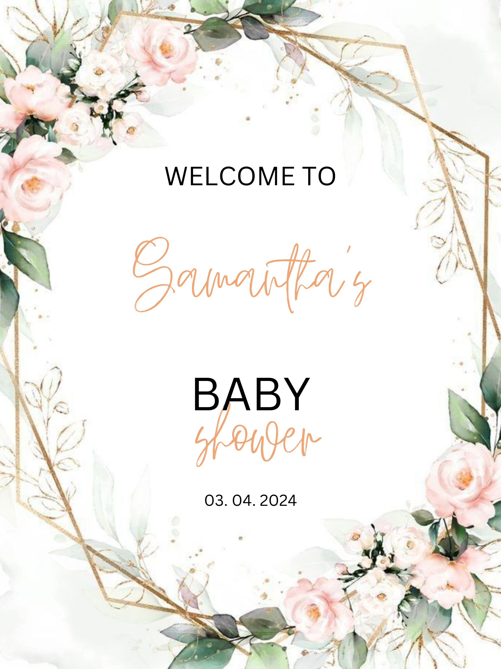 Baby Shower Sign