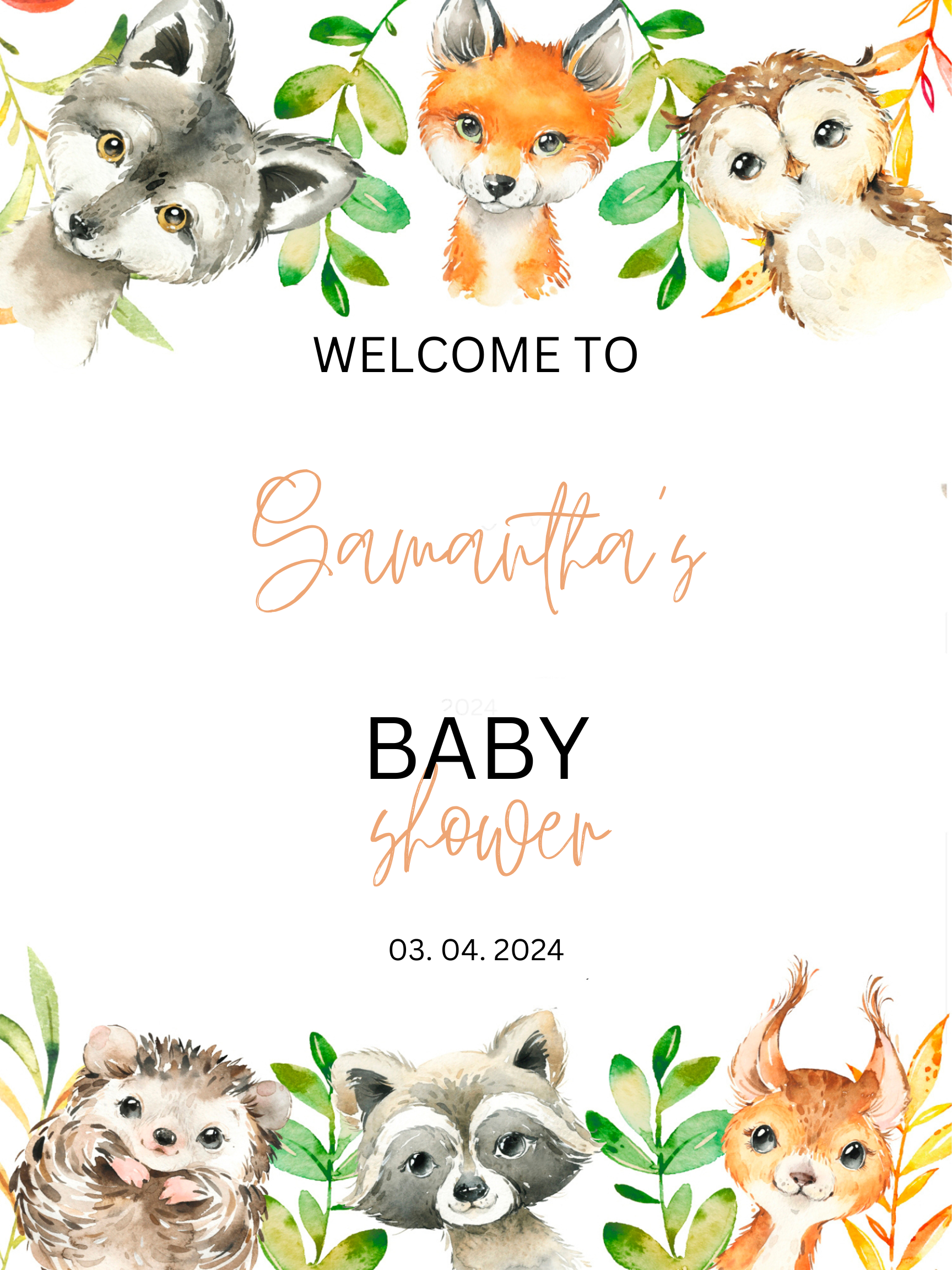 Baby Shower Sign
