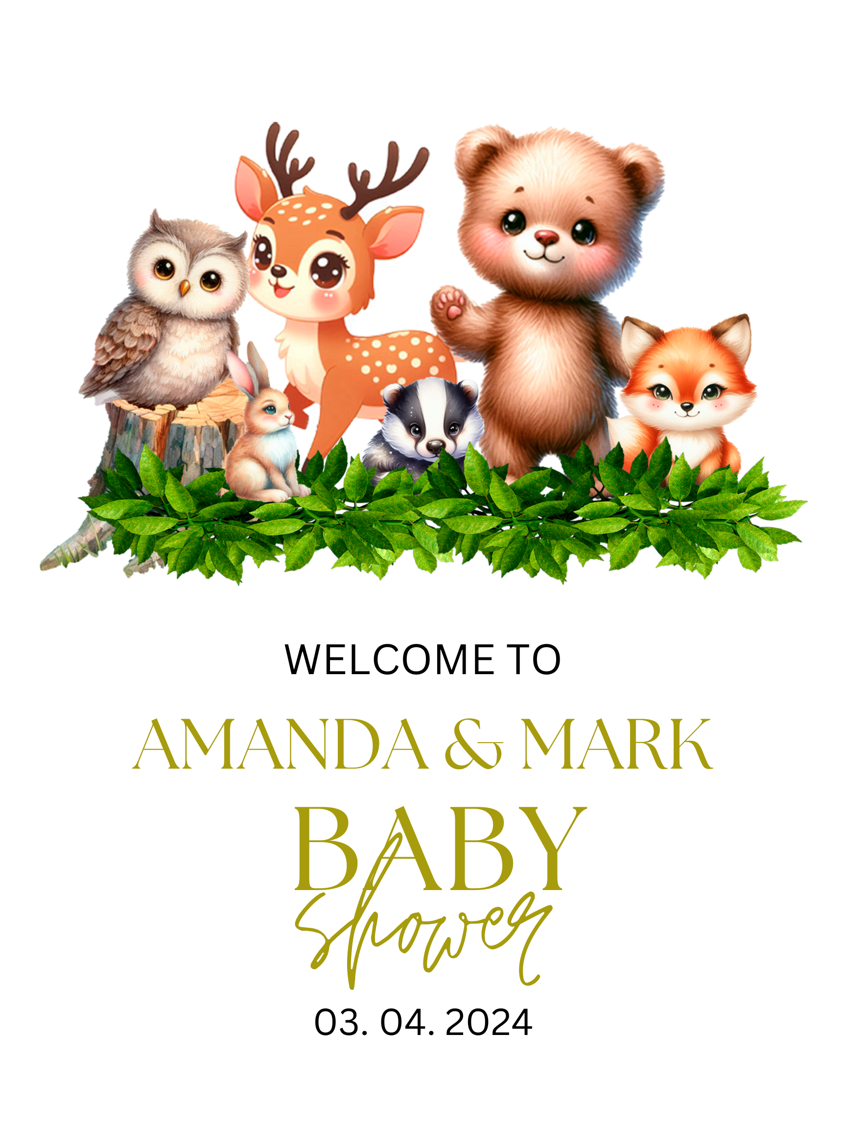 Baby Shower Sign
