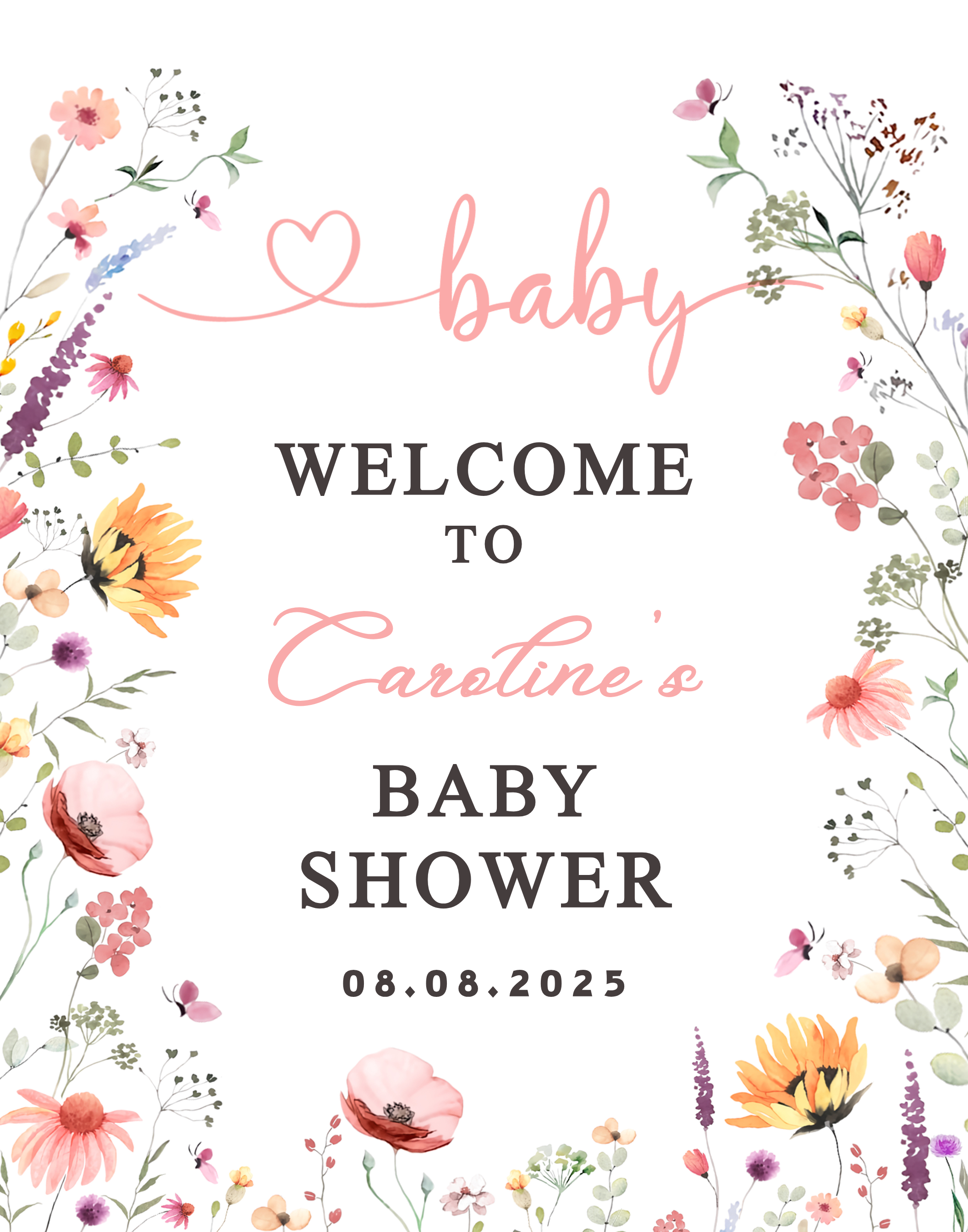 Baby Shower Sign