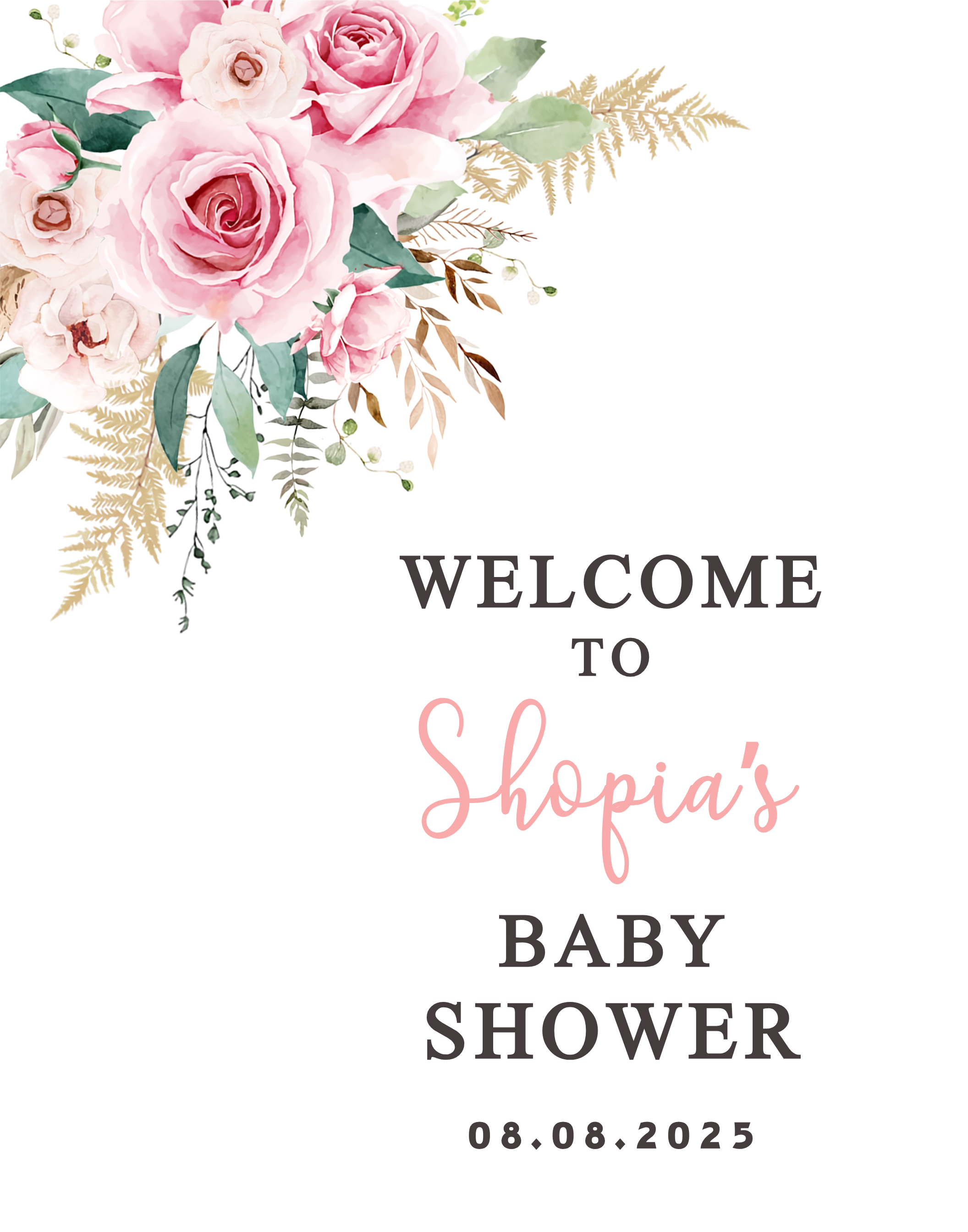 Baby Shower Sign