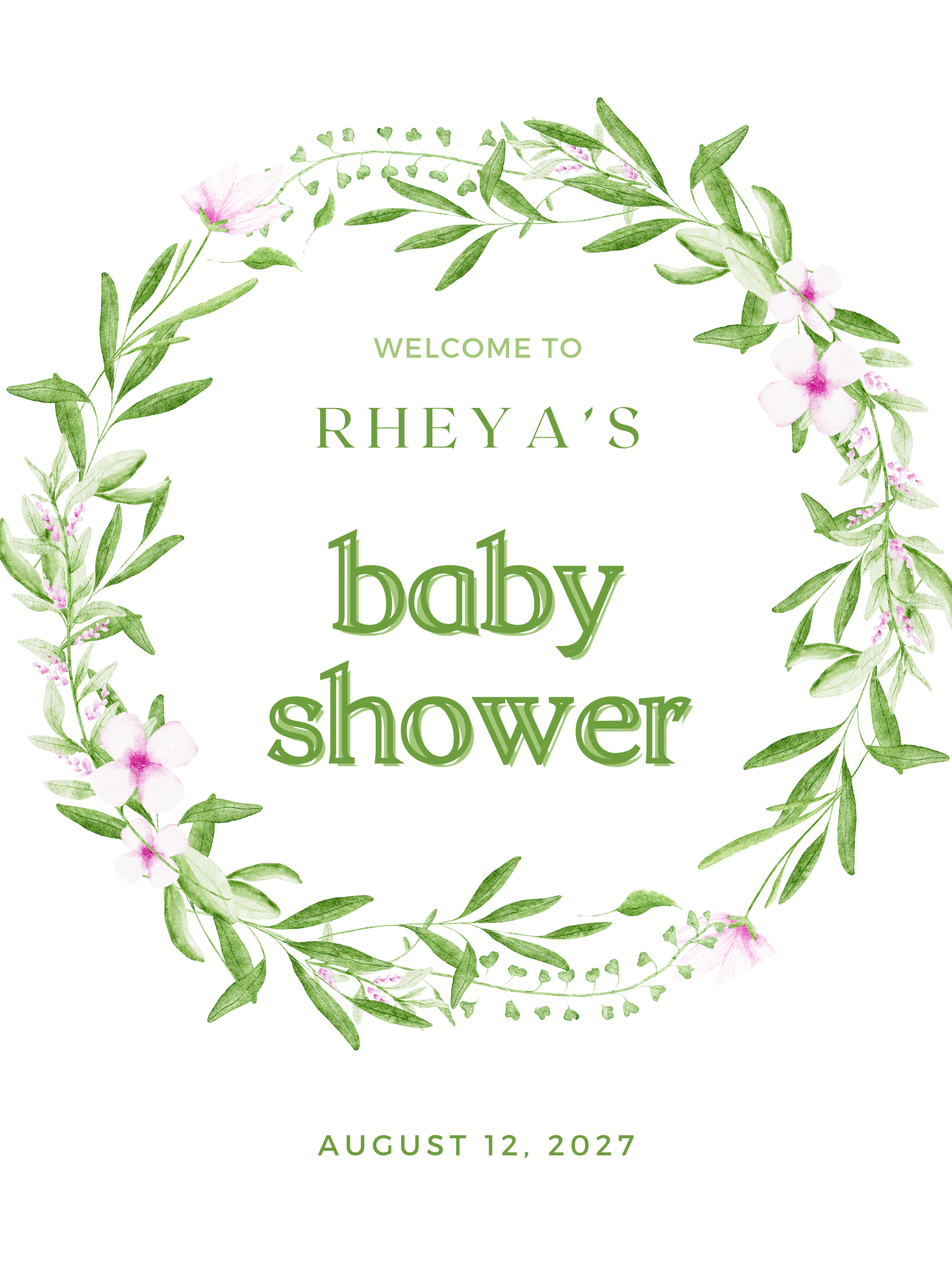 Baby Shower Sign