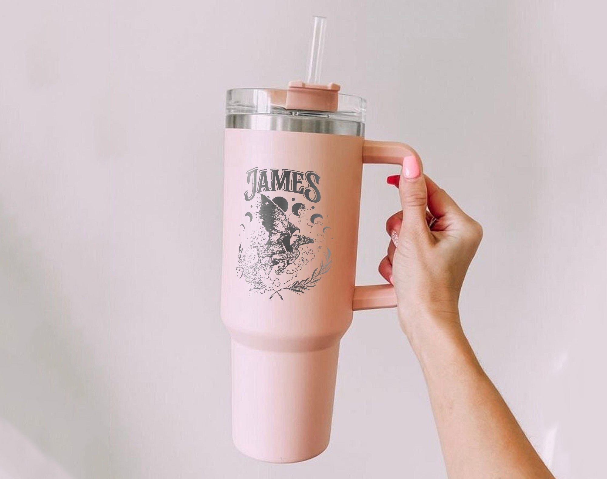 Fourth Wing Tumbler, Engraved Tumbler 40Oz, Engraved Tumbler, Tumbler With Handle, Fourth Wing Riders Quadrant, Violet Sorrengail, Bookish Gift