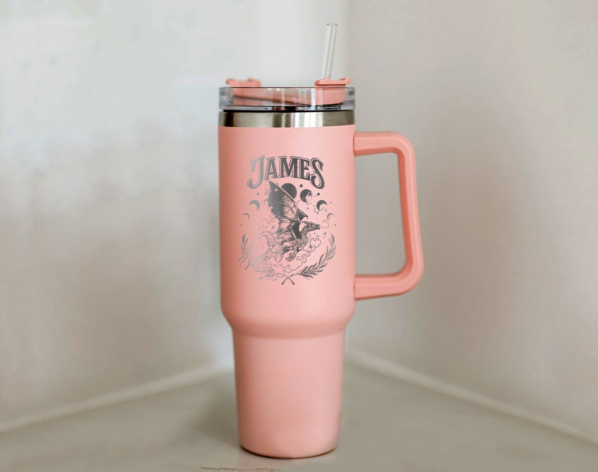 Fourth Wing Tumbler, Engraved Tumbler 40Oz, Engraved Tumbler, Tumbler With Handle, Fourth Wing Riders Quadrant, Violet Sorrengail, Bookish Gift