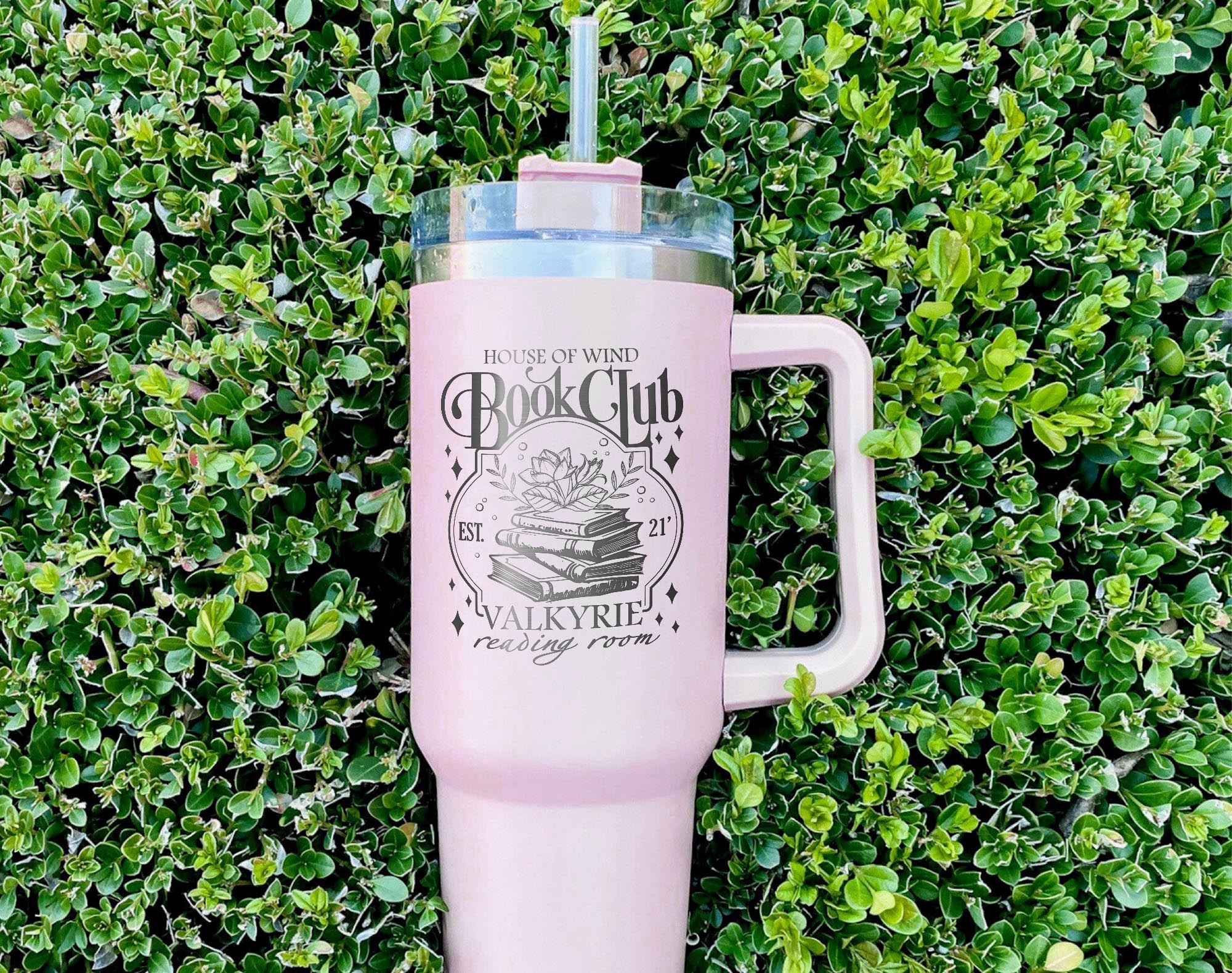 Acotar House of Wind Tumbler, Acotar Book Club Tubler Tumbler 40oz, Valkyrie Reading Room, Night Court Engraved Tumbler With Handle