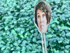 Printed Face Stir Stick, Acrylic Cocktail Sticks, Wedding Drink Stirrers, Print YOUR own image, 2-Sided, Childhood Baby Photos