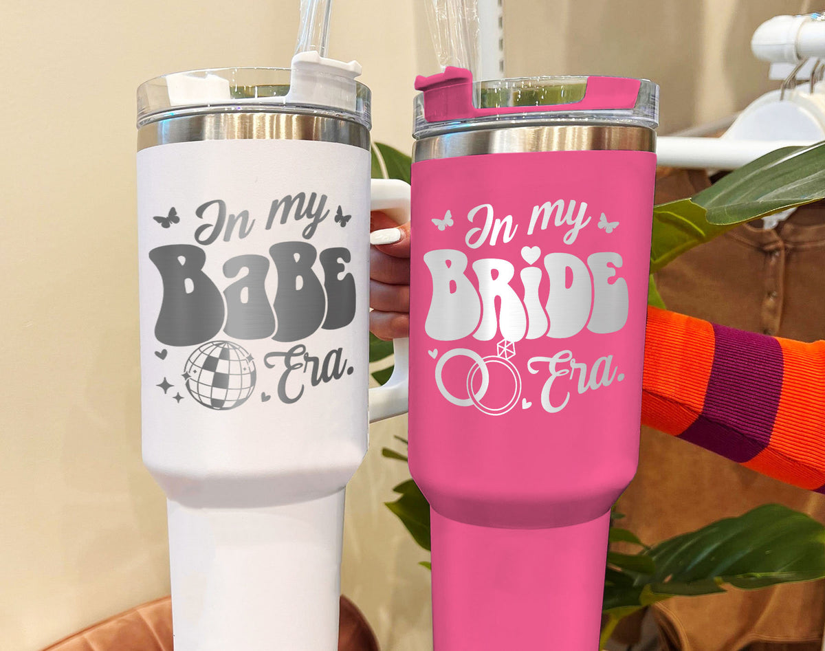 Bride Tumbler, Tumbler Bride, Brides Maid Tumbler, Bride And Bridesmaid Tumblers,Engraved Tumbler 40Oz, Engraved Tumbler,Tumbler With Handle