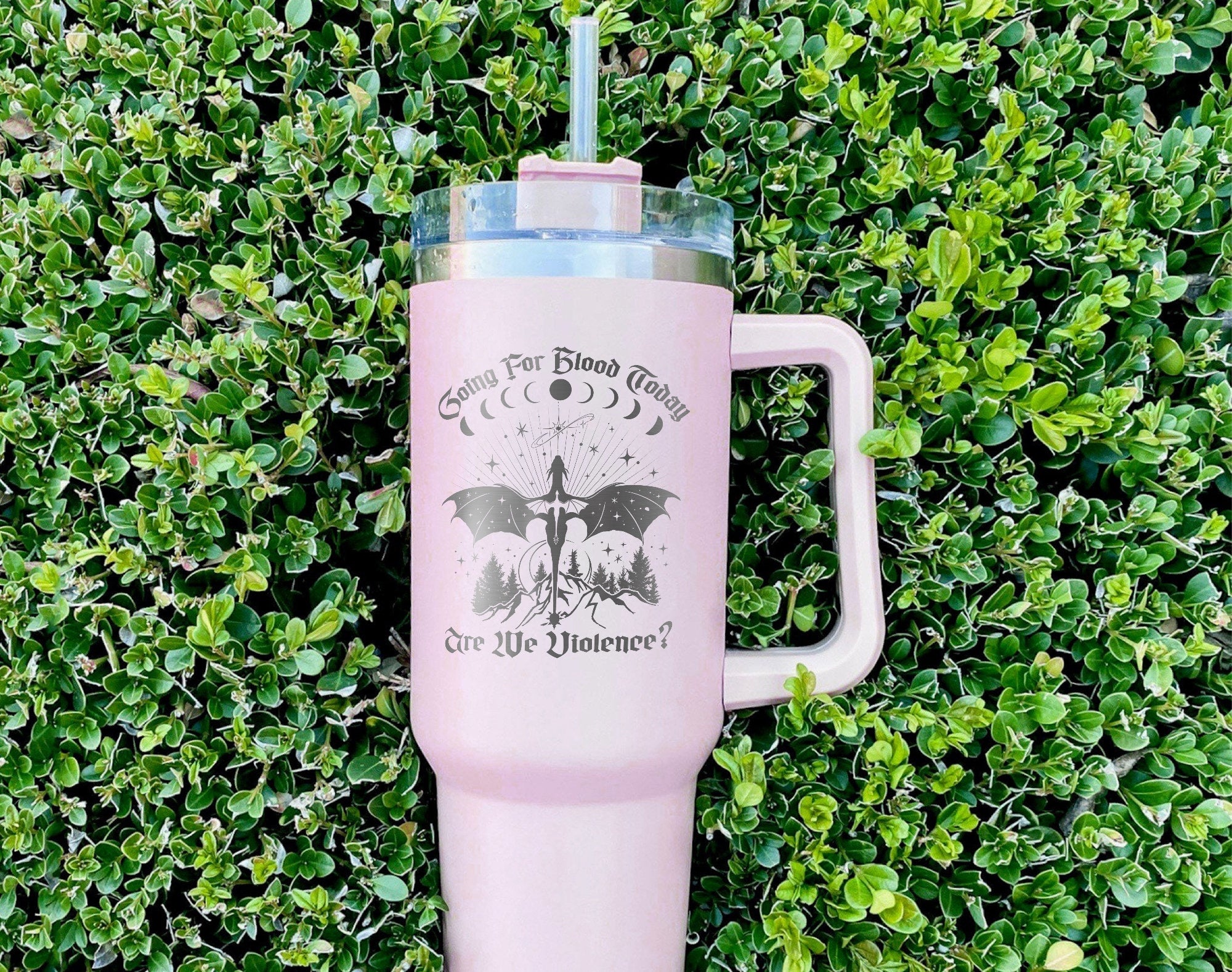 Fourth Wing, Engraved Tumbler, Going for Blood Today Are We Violence, Bookish Tumbler, Gift for Reader, Fourth Wing Merch, Bookish Tumbler
